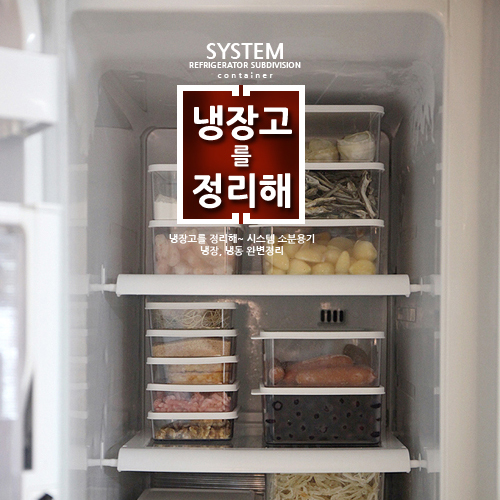 냉장고를 정리해~시스템 소분용기,냉장고 정리용기(냉장냉동완벽정리!)